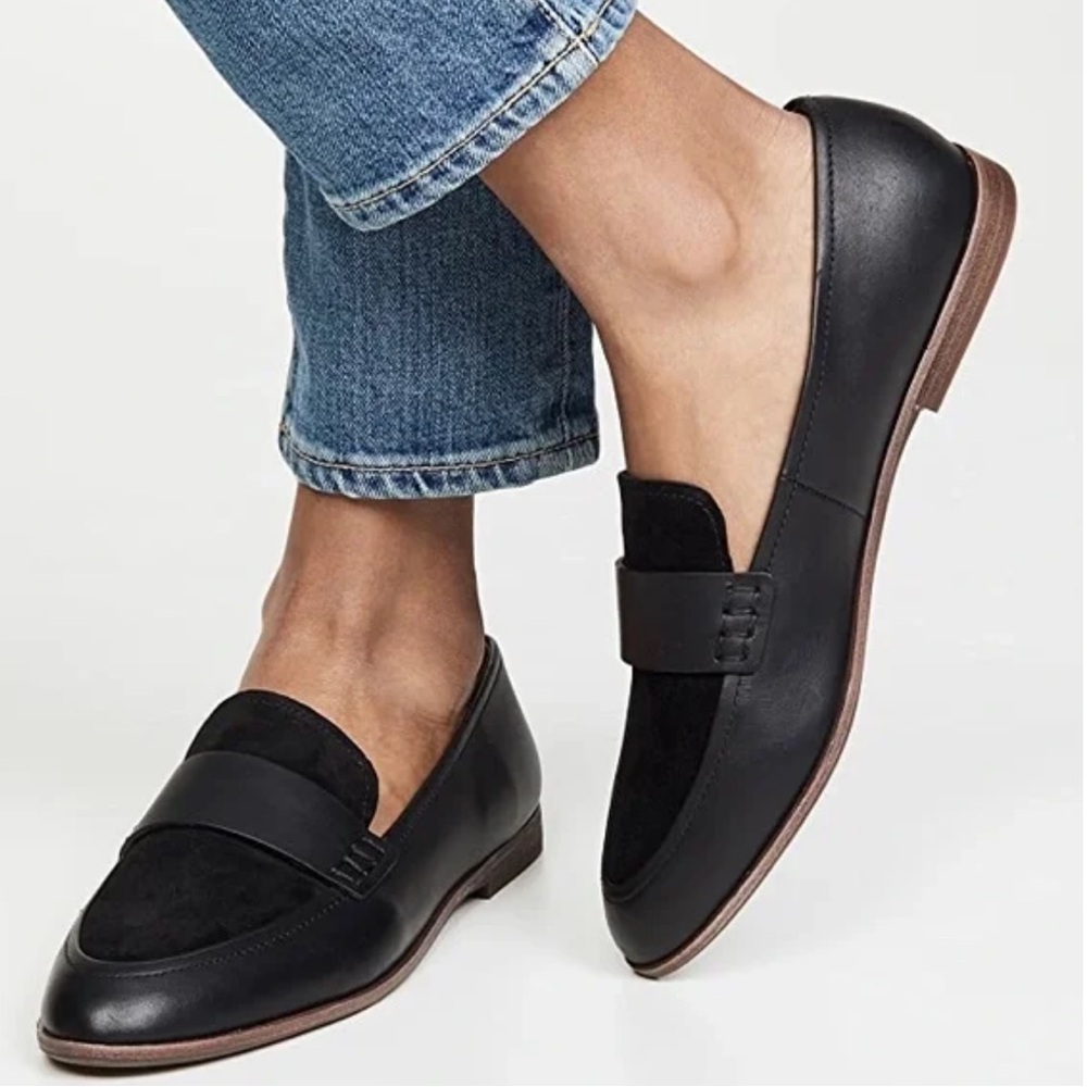 Madewell Alex Suede Black Loafers